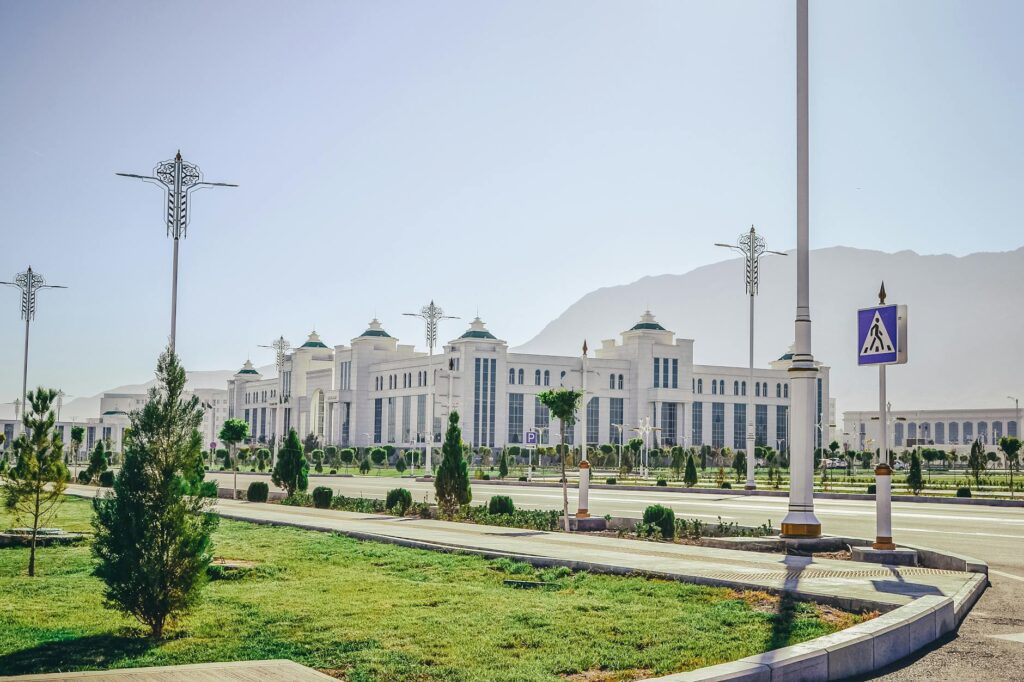 Ashgabat Turkmenistan marble buildings