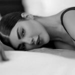 Hailey Bieber modeling early career