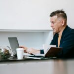 person working efficiently