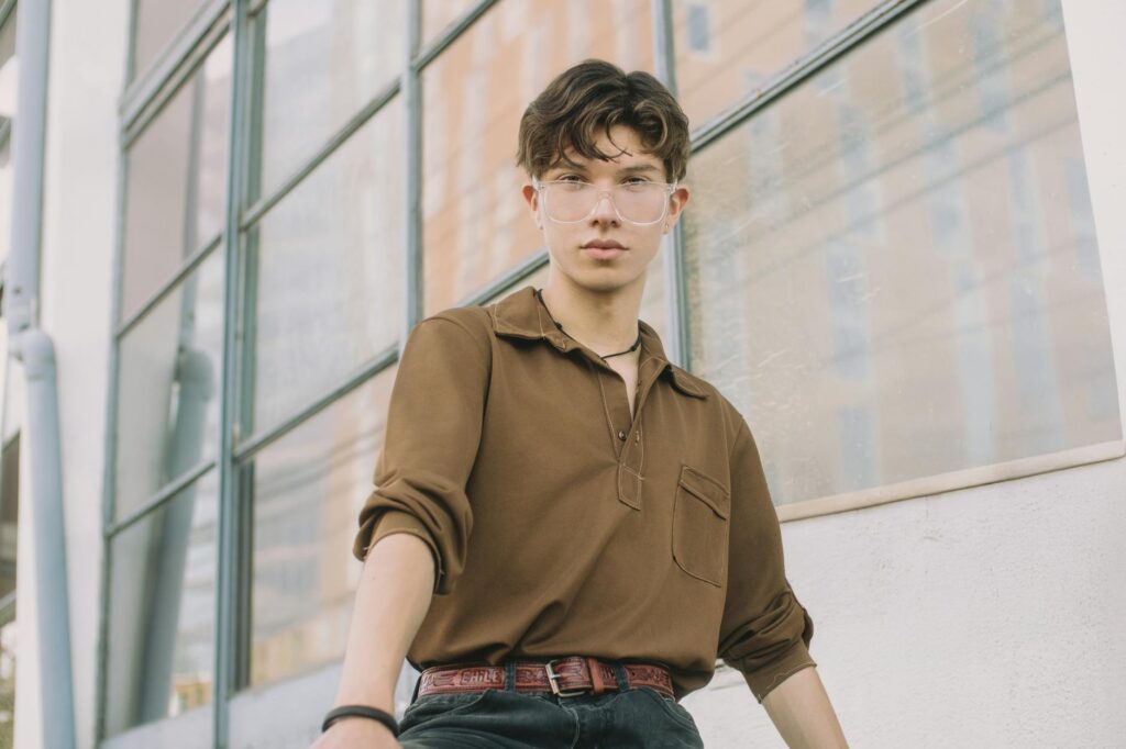 young Mick Jagger performing